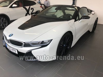 Rental in Munich the car BMW i8 Roadster Cabrio First Edition 1 of 200 eDrive