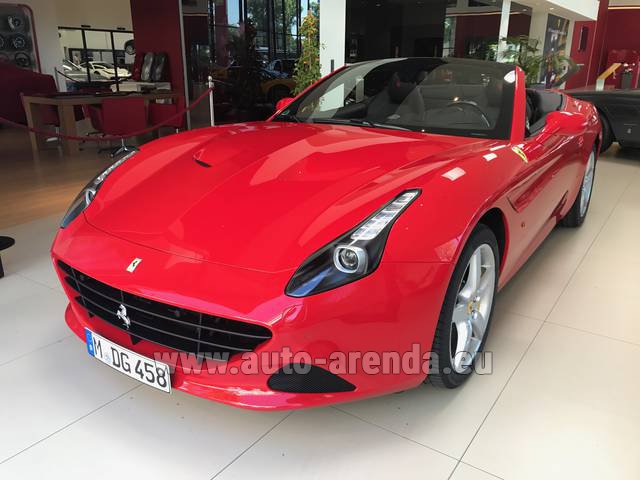 Rental Ferrari California T Convertible Red in Kiel