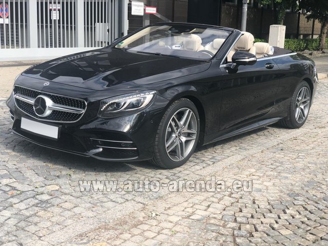 Rental Mercedes-Benz S-Class S 560 Cabriolet 4Matic AMG equipment in Rostock