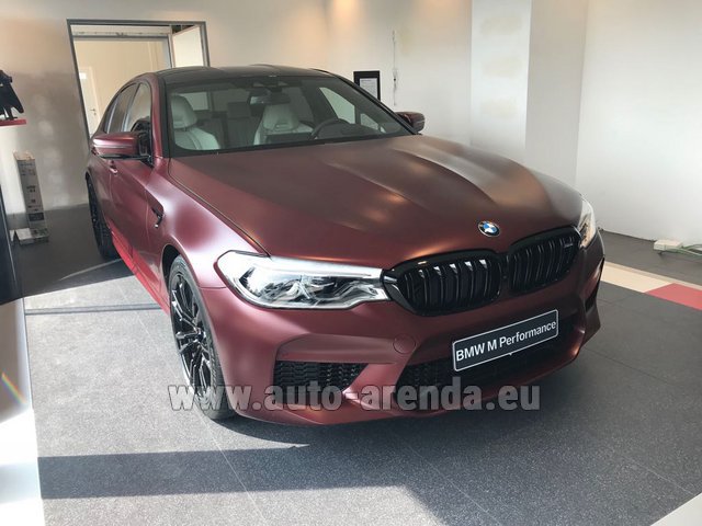Rental BMW M5 Performance Edition in Dusseldorf airport