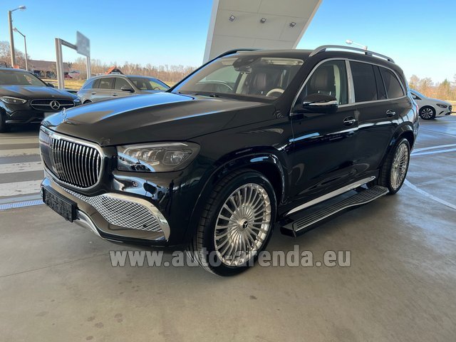Rental Maybach GLS 600 E-ACTIVE BODY CONTROL Black in Dusseldorf airport