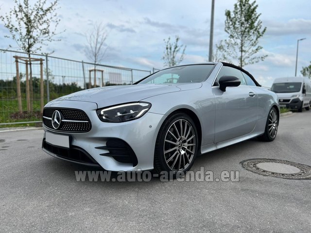 Rental Mercedes-Benz E 220d Convertible AMG equipment in Germany