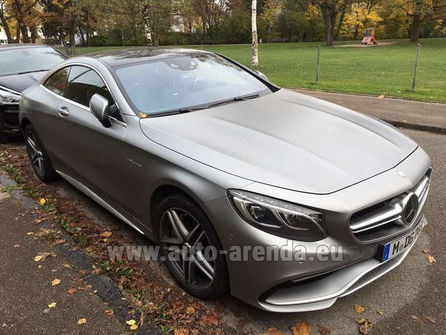 Rent The Mercedes Benz S Class S63 Amg Coupe Car In Berlin