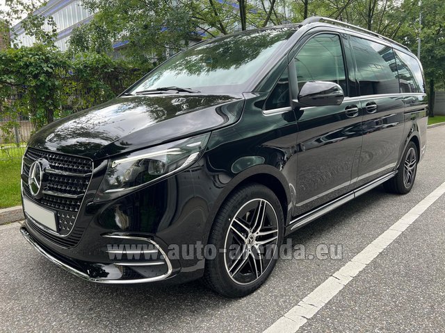 Rental Mercedes-Benz V-Class (Viano) V300d Long AMG Equipment (Model 2024, 1+7 pax, Panoramic roof, Automatic doors) in Schwerin