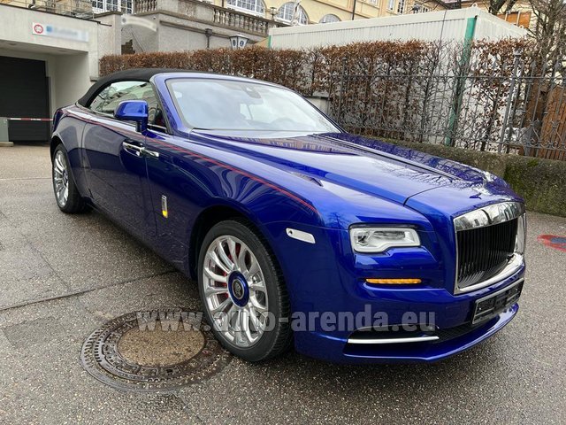 Rental Rolls-Royce Dawn (blue) in Stuttgart