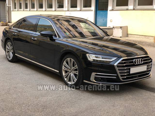 Transfer from Ingolstadt to Munich Airport by Audi A8 Long 50 TDI Quattro car