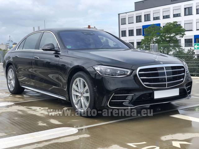 Transfer from Munich to Frankfurt am Main by Mercedes S350 Long 4MATIC AMG equipment car