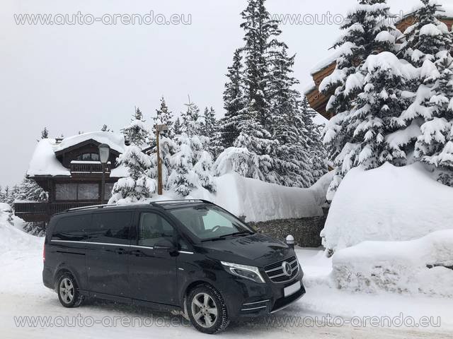 Transfer from Munich to St. Moritz by Mercedes-Benz V-Class V 250 Diesel Long (8 seats) car